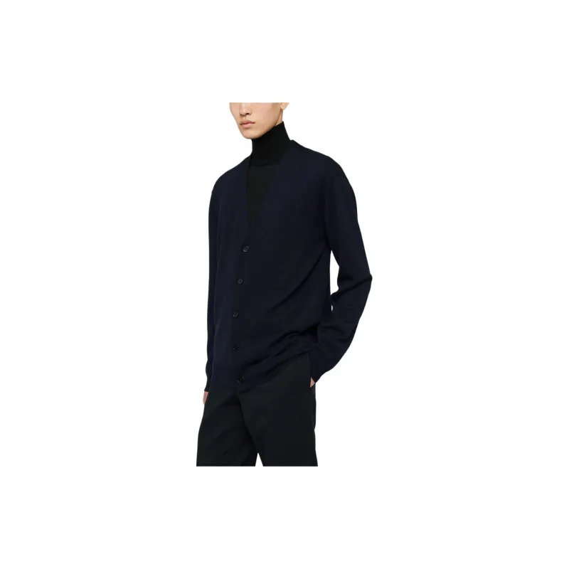 JIL SANDER V-Neck Knitted Cardigan-2
