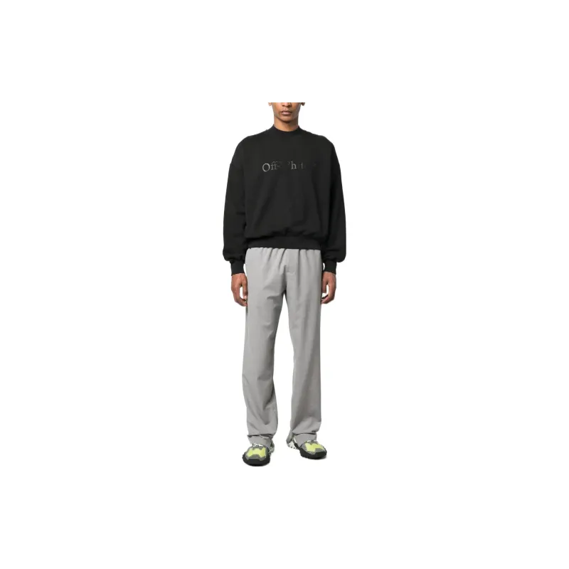OFF WHITE Bookish Laund Boxy Crewneck-2