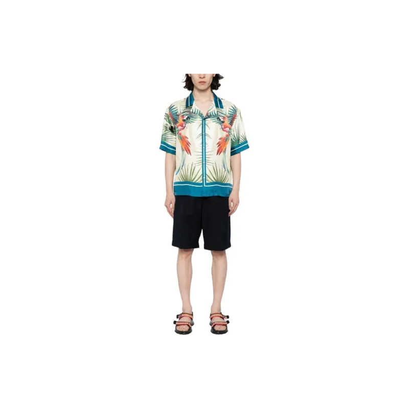 Roberto Cavalli Jungle print Silk Shirt-1