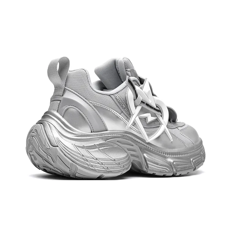MVA Anti Slip Wear Resistant Breathable Impact Resistant Lightweight Low Top Chunky Sneakers Unisex-3