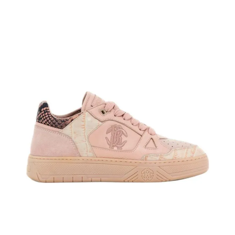Roberto Cavalli Low Top Skateboard Shoes Women's Pink-1