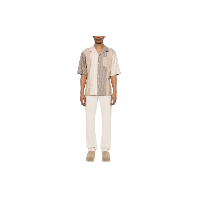 MARNI Boxy Fit Stripped Bowling Shirt-1