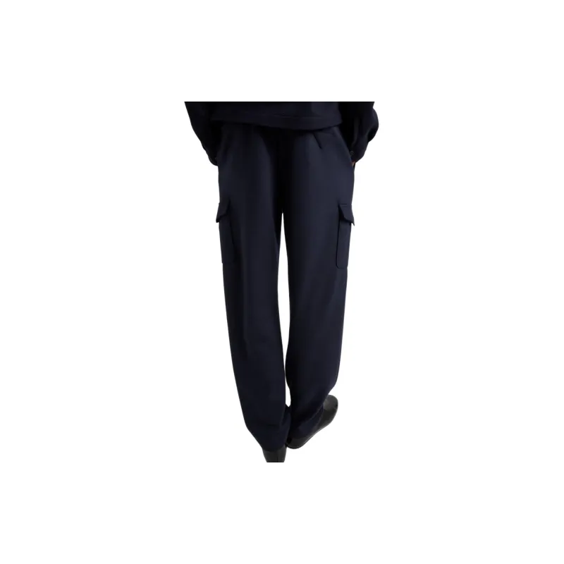PRADA Logo Patch Tapered Leg Cargo Pants-2
