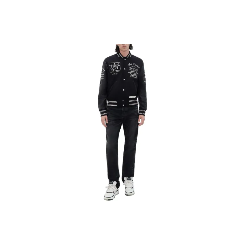 AMIRI Oversized Eagle Varsity Jacket-4