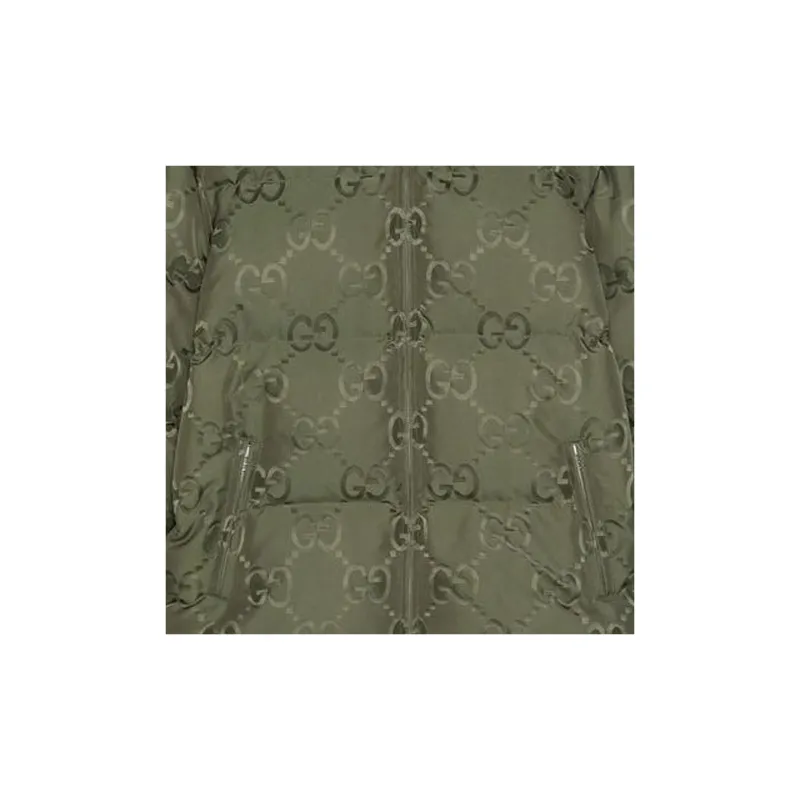 GUCCI Jumbo Gg Nylon Canvas Goose Down Jacket-5