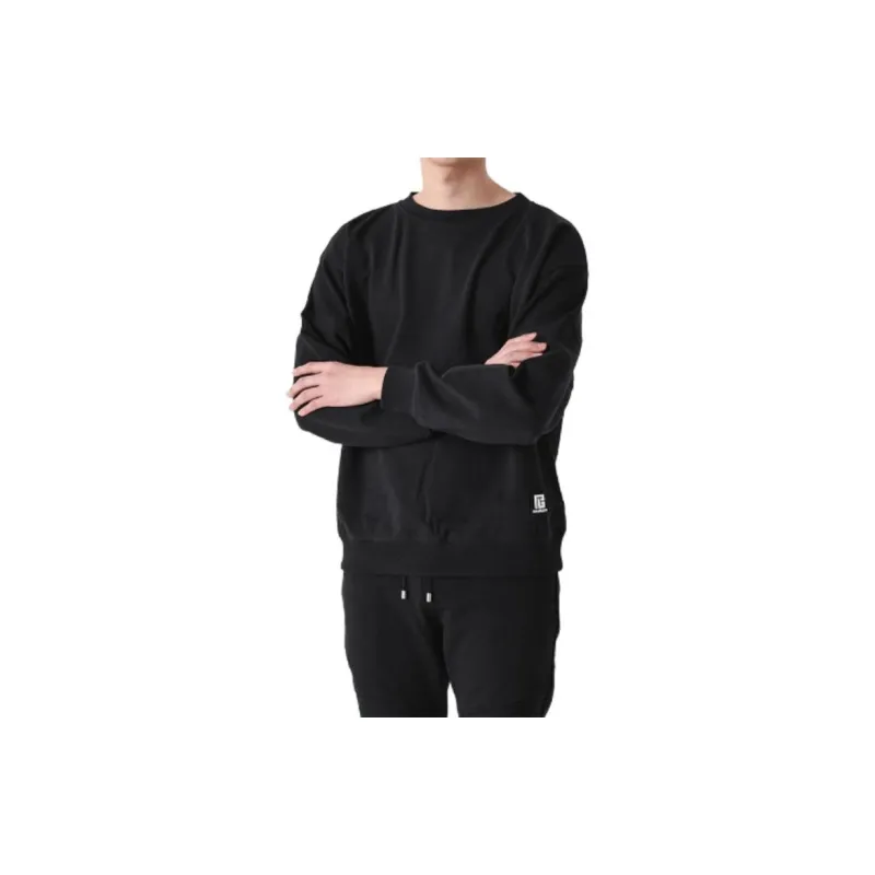 BALMAIN Sweatshirts Men Black-4