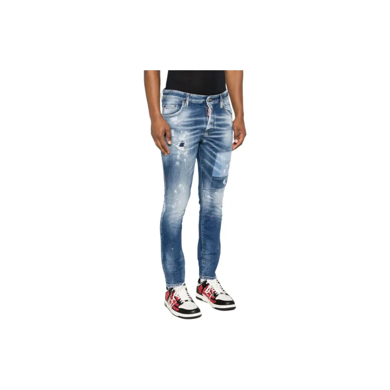 DSQUARED 2 Skater Straight Leg Distressed Jeans-4