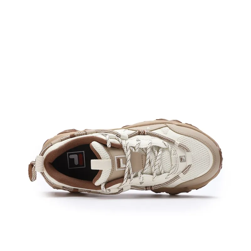FILA Running Durable Coverage Moisture Wicking Breathable Low Top Running Shoes Women's Antique White/Sandy Brown-3