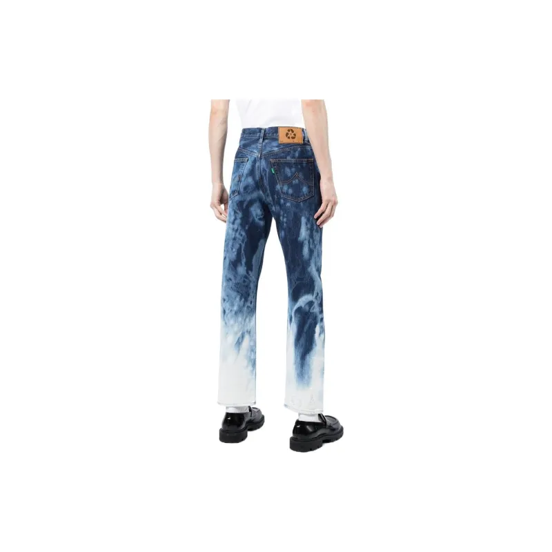 Doublet Faded-effect Straight-leg Jeans-2