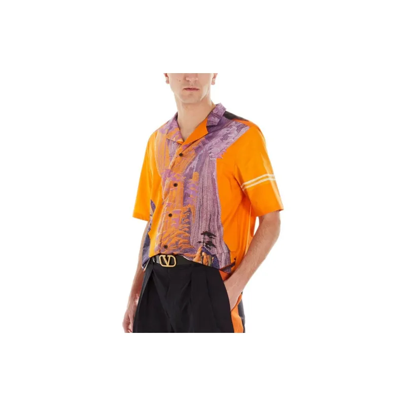 Valentino Shirts Men Orange-6