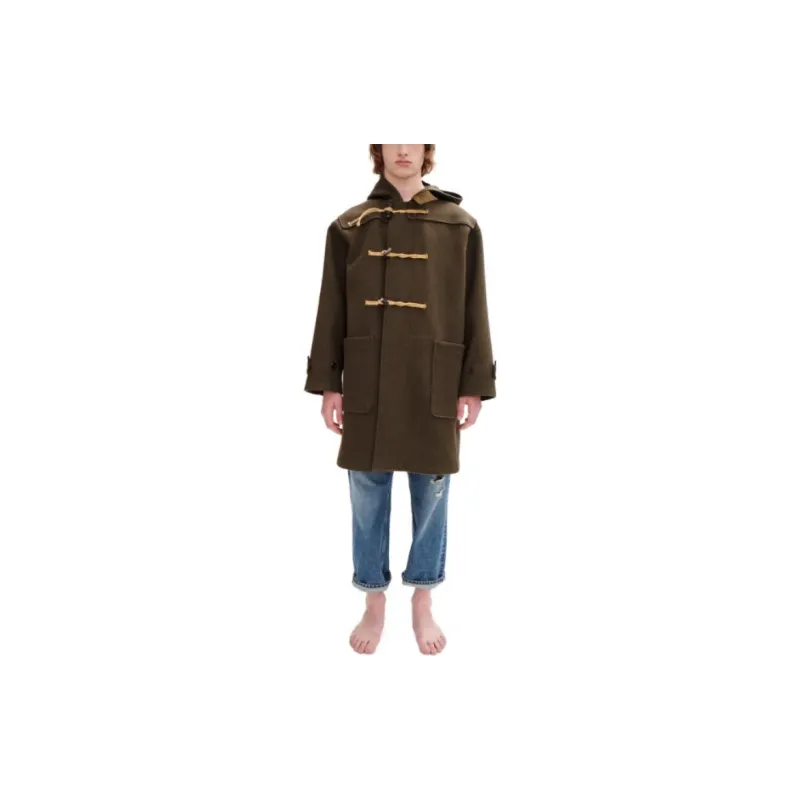 Jw Anderson X A.P.C A.P.C. X JW Anderson Co-brand Coats Unisex Dark Khaki-1