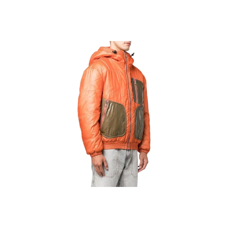 DIESEL Jackets Men Orange-2