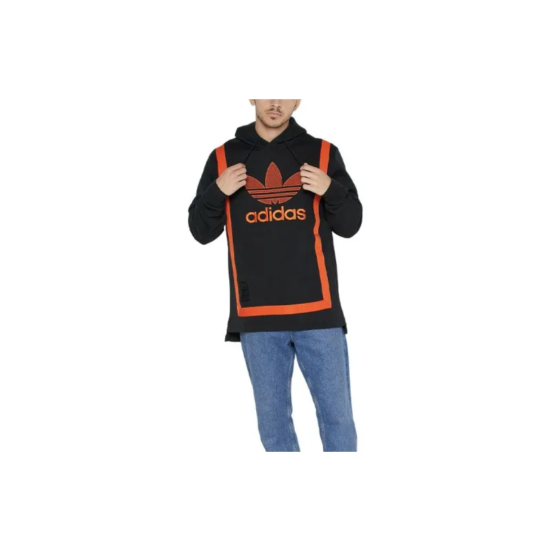 Adidas Originals Sweatshirt Men's Black Orange-4