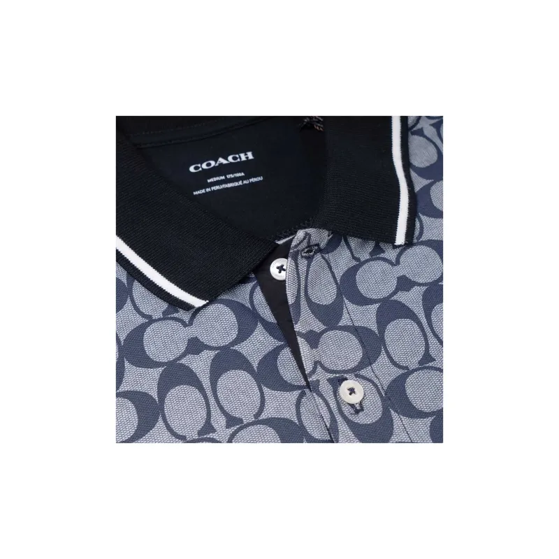 COACH SS23 Polo Shirt Men's Black-4