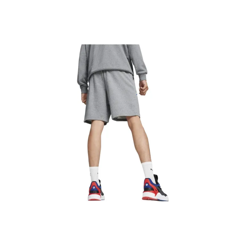 PUMA BMW MMS ESS SWEAT SHORTS FT Casual Shorts Men's Gray-5