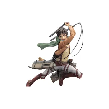 CRAFTSMANSHIP KOTOBUKIYA Artfx J Attack On Titan Eren Yeager Renewal Package Ver. Figure Brown