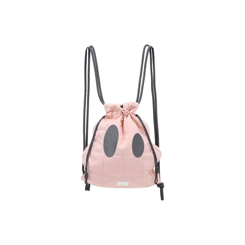 DANGEROUSPEOPLE Fabric Backpack Regular Unisex Green/Pink/Brown-4