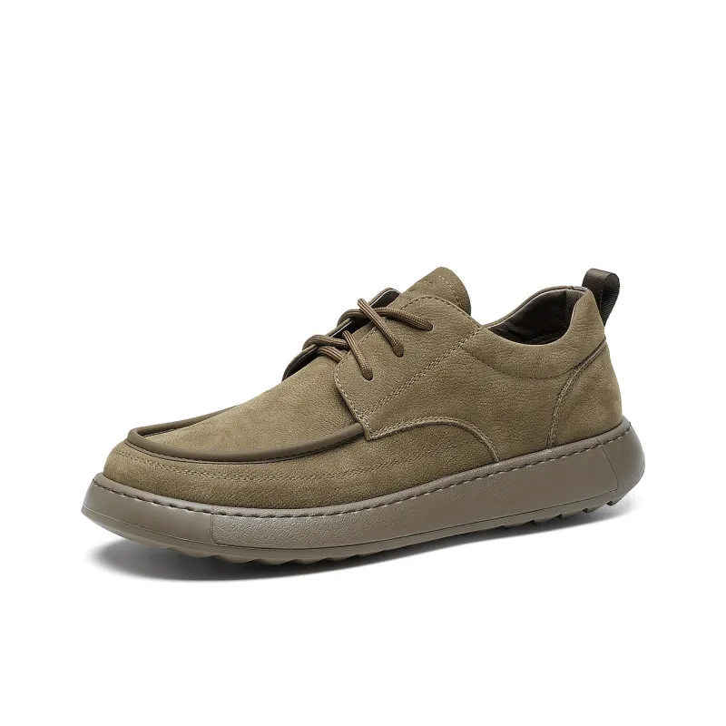 C°BANNER Low Top Casual Shoes Men's Khaki Green-1