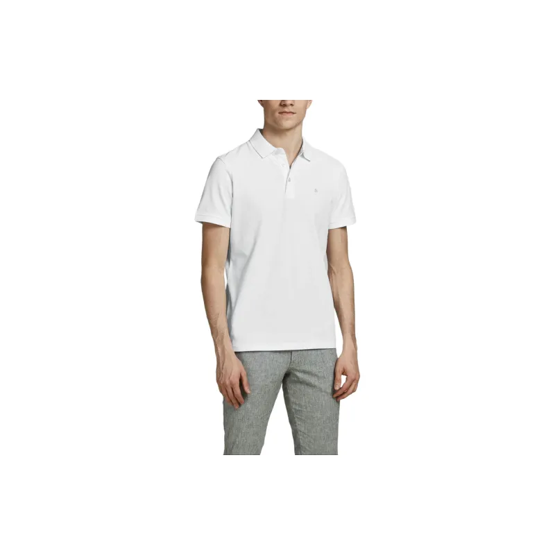 JACK JONES· Polo Shirt Men's White-1