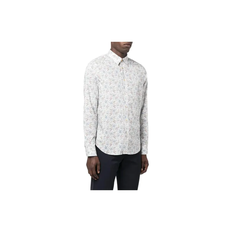 Paul Smith Floral print Organic Cotton Shirt-3