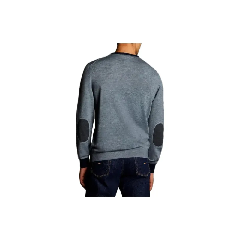 FAY Sweaters Men Gray Black-2