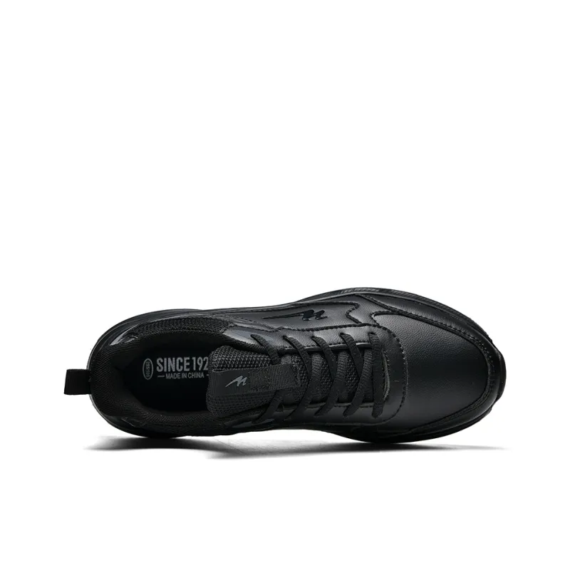 Binary Low Top Running Shoes Men's Black Warrior-2