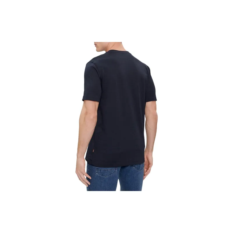 HUGO BOSS T Shirts Men Marine Blue-2