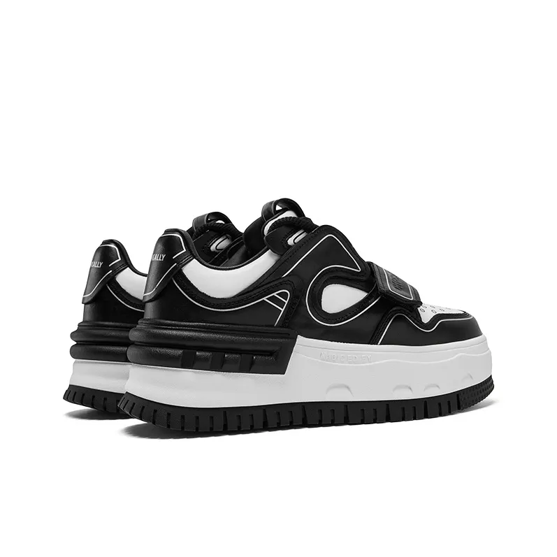 CHERYKALLY Wear-Resistant Lightweight Height Increasing Low-Top Skateboard Shoes Women's-6