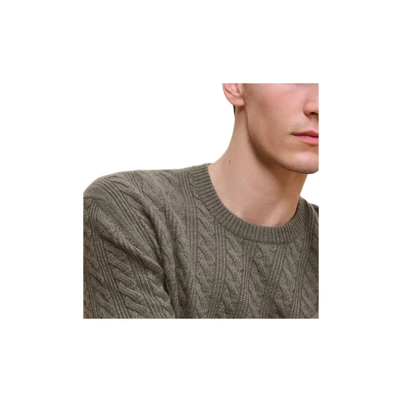 HERMES Sweater Men's Mud Charcoal Brown-2