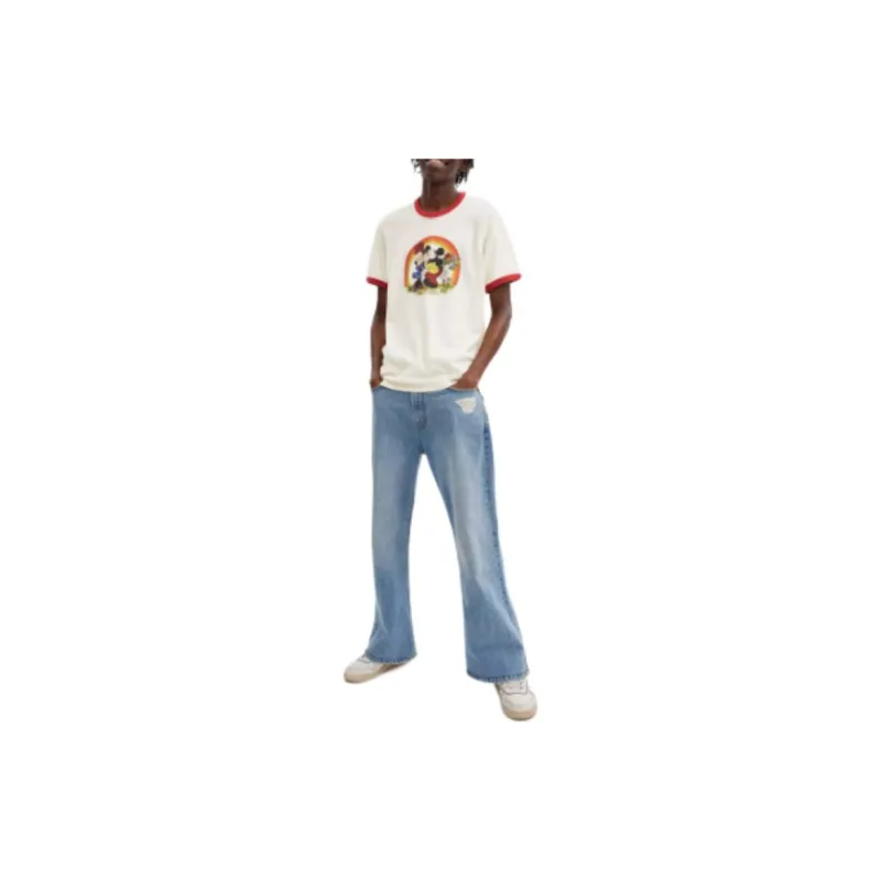 Disney X COACH T-Shirts Unisex Beige-1
