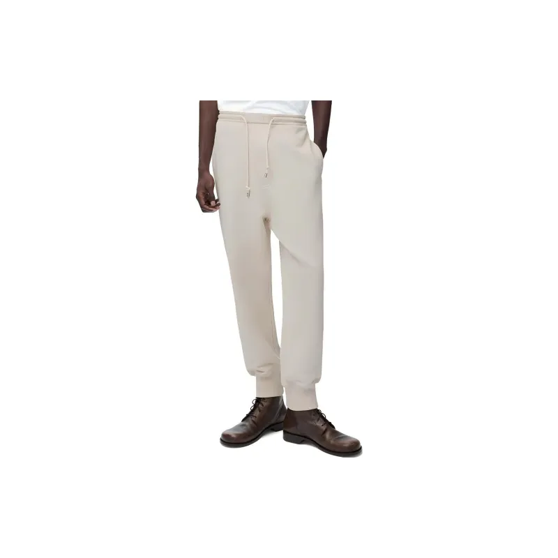 LOEWE SS24 Knitted Sweatpants Men's Ecru-1