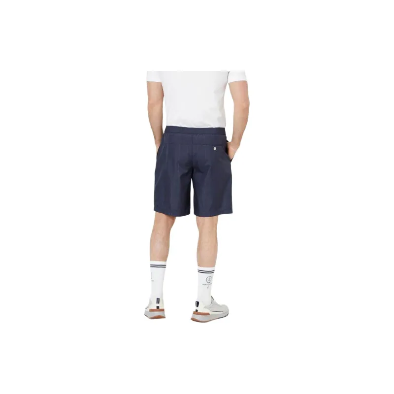 Brunello Cucinelli Logo Patch Striped Shorts-1