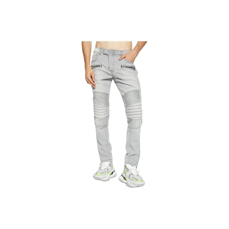 BALMAIN Panelled Slim Fit Jeans-2
