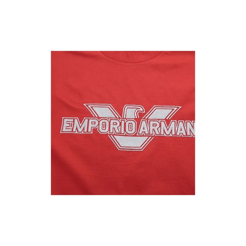 EMPORIO ARMANI T Shirts Men Rusty Red-9