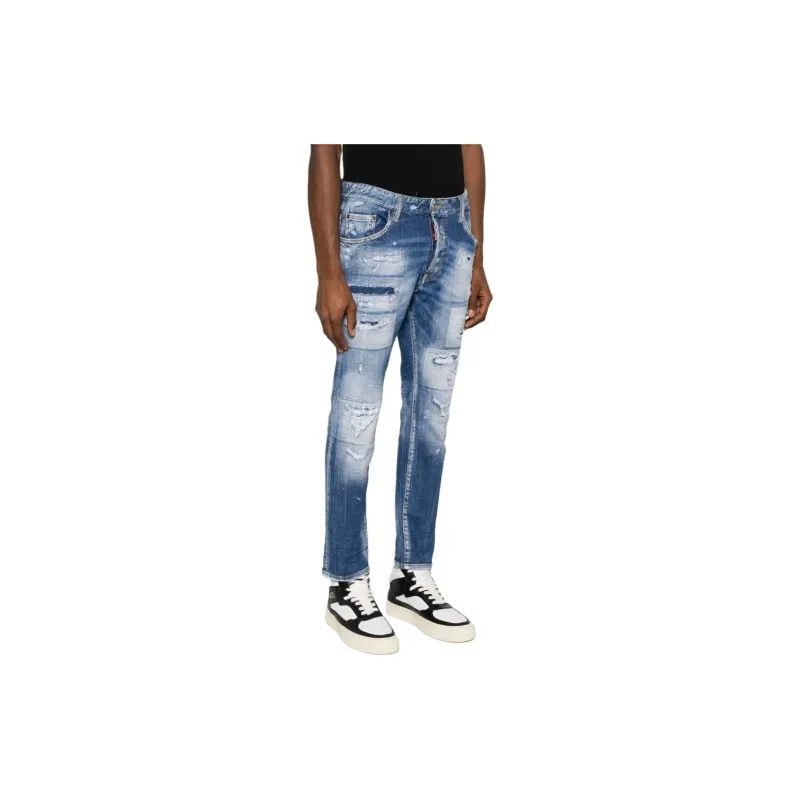 Dsquared2 Ripped Detailed Skinny Jeans-3