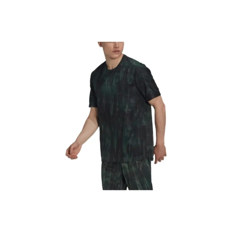Adidas T-Shirts Men Dark Green-4