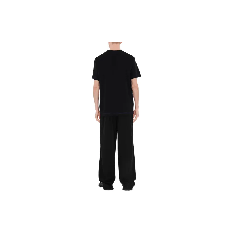 Burberry Logo Embroidered Crewneck T Shirt-6