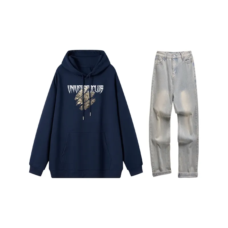 VniVerseVClub Sweatshirt Set Unisex-17