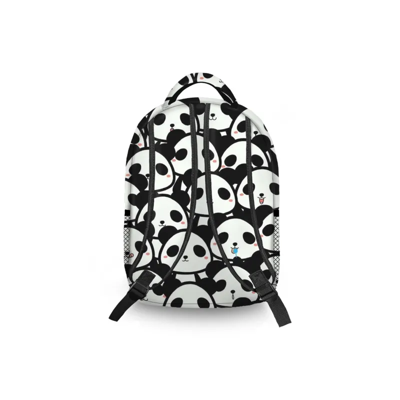UNITE STAR Nylon Backpack Regular Women's Black/White/Green-2