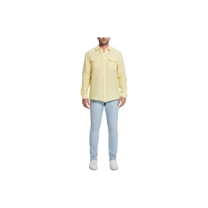 GUESS Shirts Men Yellow-1