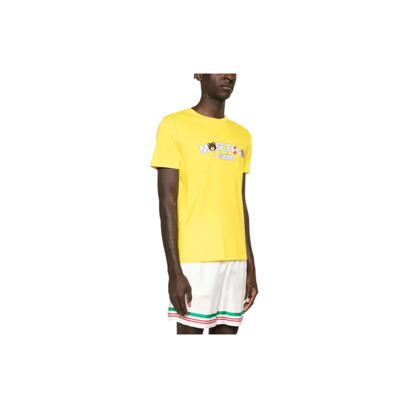 MOSCHINO T Shirts Men Yellow-2