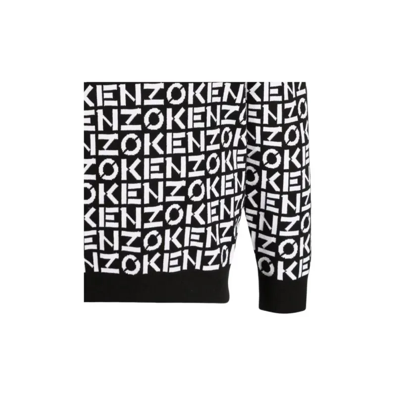 KENZO SS22 Sport Monogram Sweater Black-9