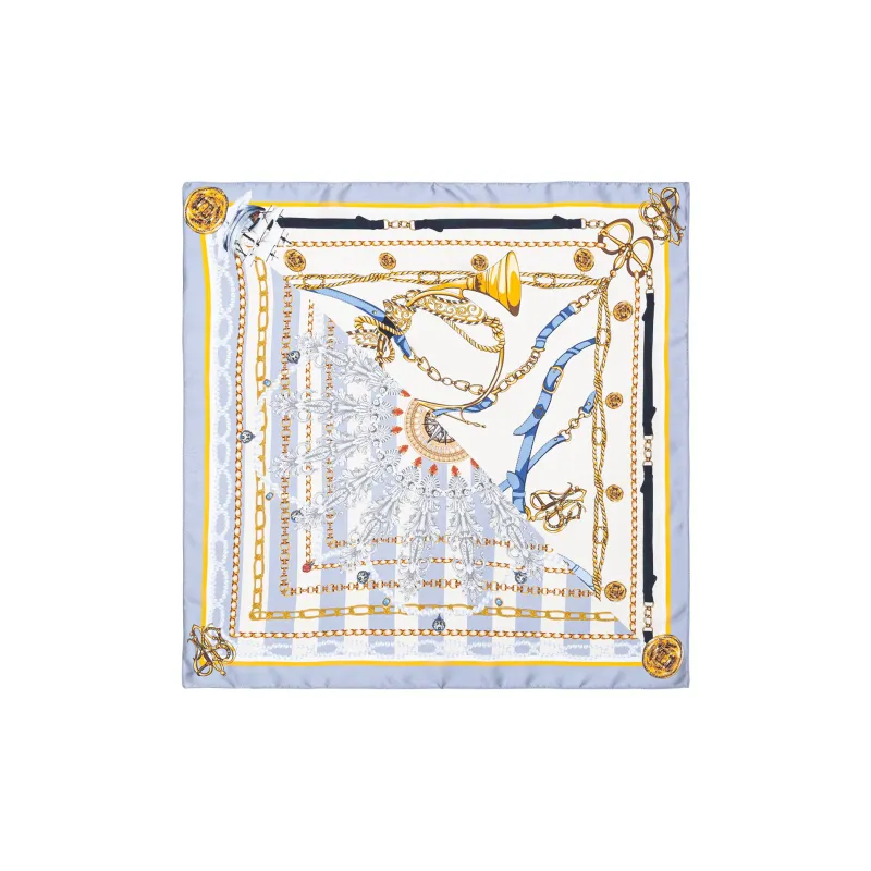Shanghai Story 100% Mulberry Silk Silk Scarves Women's Patch Bamboo Leaf Flower Gift Box Set-76