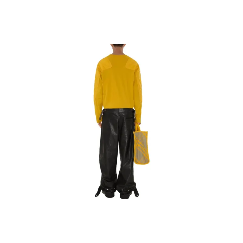 Burberry Panelled Fine knit Cotton Jumper-1