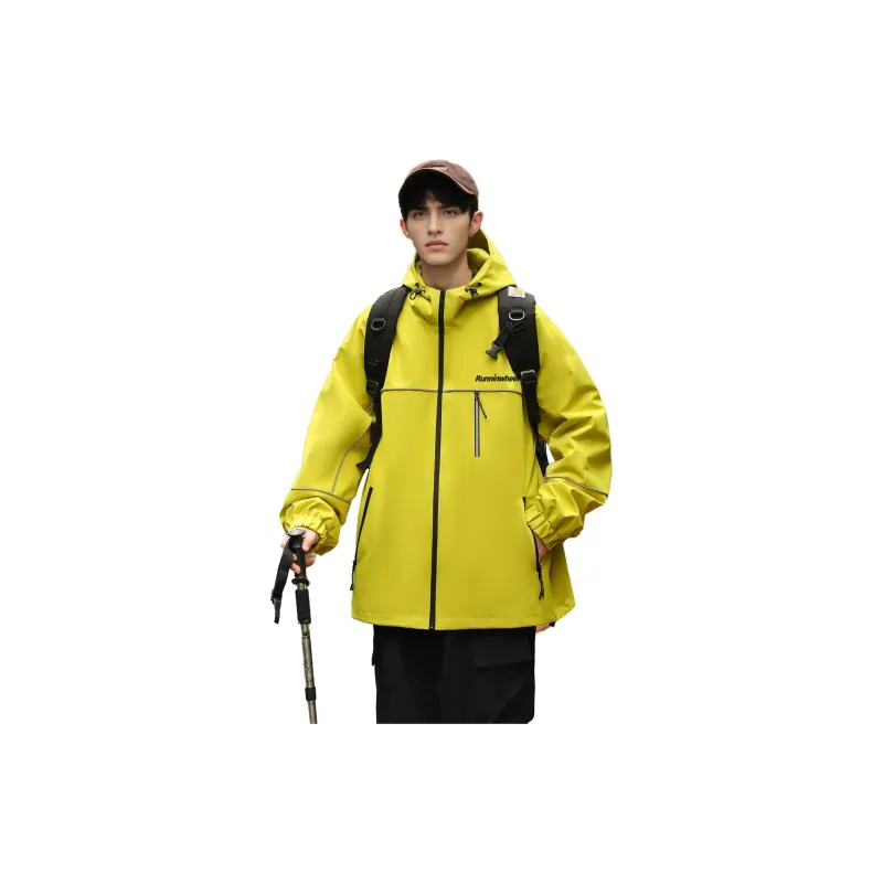RUNNINWHEEL Jackets Coats Unisex Desert Yellow-13