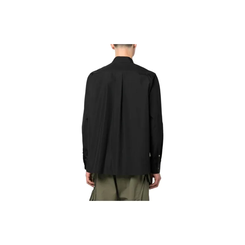 Sacai Embroidered logo Poplin Shirt-1