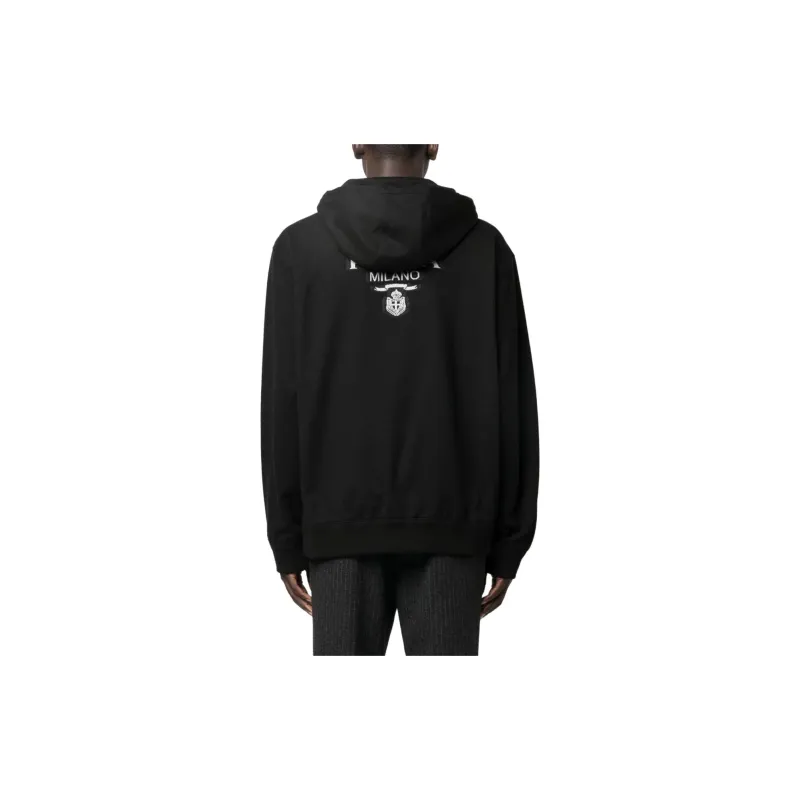 PRADA Zip Up Drawstring Hoodie-2