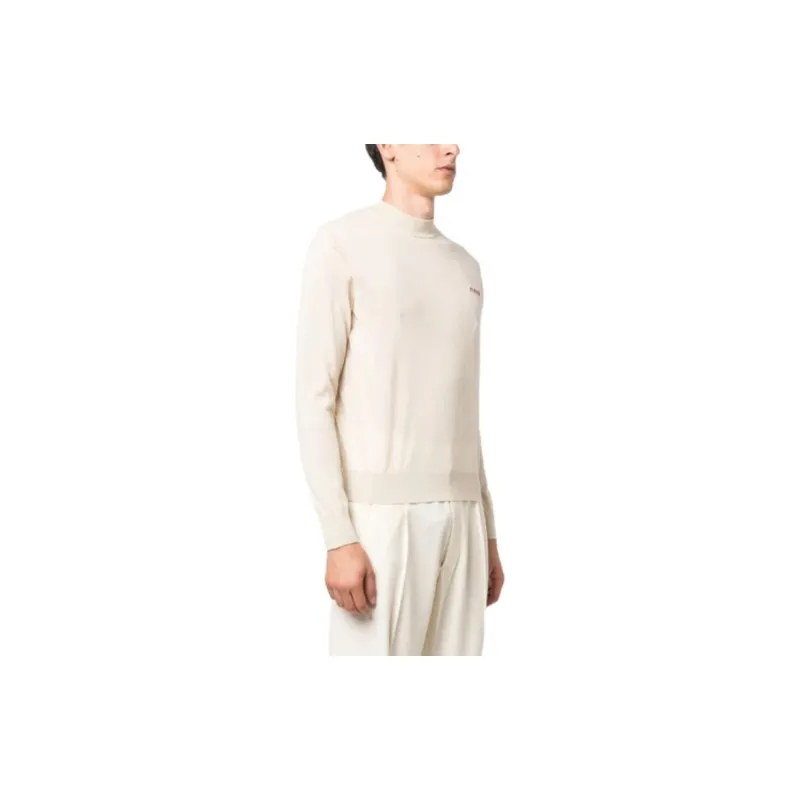 MARNI Embroidered logo Virgin wool Jumper-3