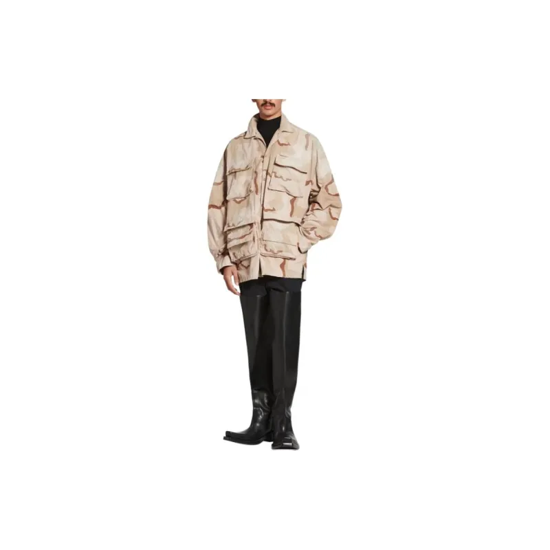 Balenciaga Shirt, Loose Fit Men's Beige-2