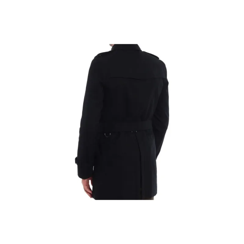 Burberry Trench Coat Men's Black-4